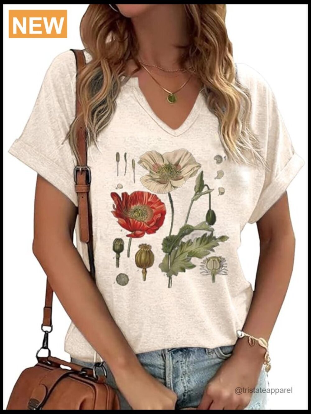 Vintage Boho Floral Graphic Tee - Cottagecore Summer T-Shirt